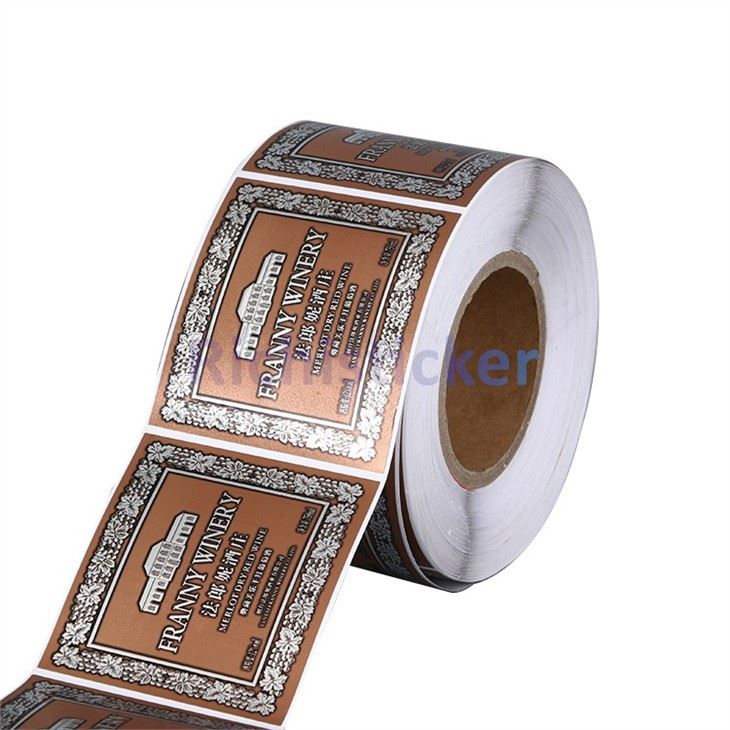 Soft Aluminium Foil Wine Bottle Labels